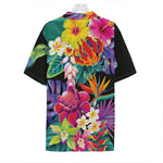 Tropical Hummingbird Print Hawaiian Shirt