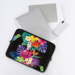 Tropical Hummingbird Print Laptop Sleeve