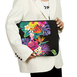 Tropical Hummingbird Print Laptop Sleeve