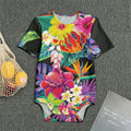 Tropical Hummingbird Print Men's Bodysuit