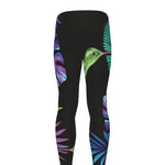 Tropical Hummingbird Print Men's leggings