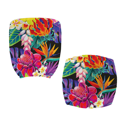 Tropical Hummingbird Print Office Chair Cover