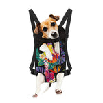 Tropical Hummingbird Print Pet Carrier Backpack