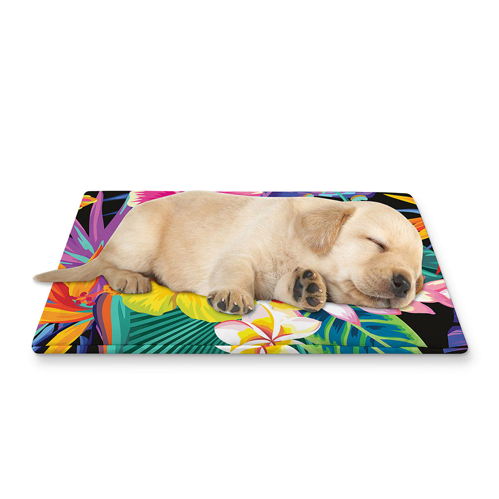 Tropical Hummingbird Print Pet Cooling Mat Cover