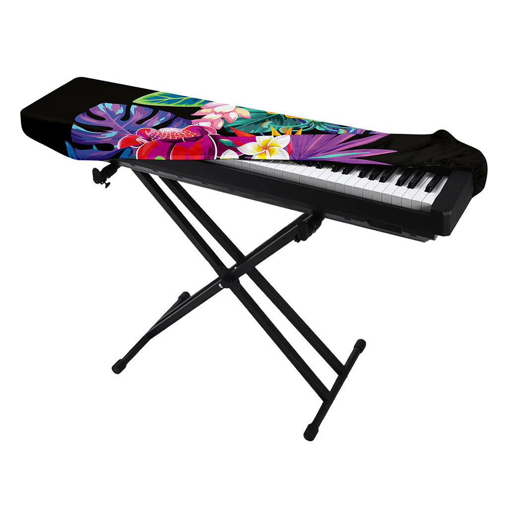 Tropical Hummingbird Print Piano Keyboard Cover