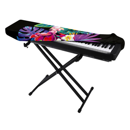 Tropical Hummingbird Print Piano Keyboard Cover