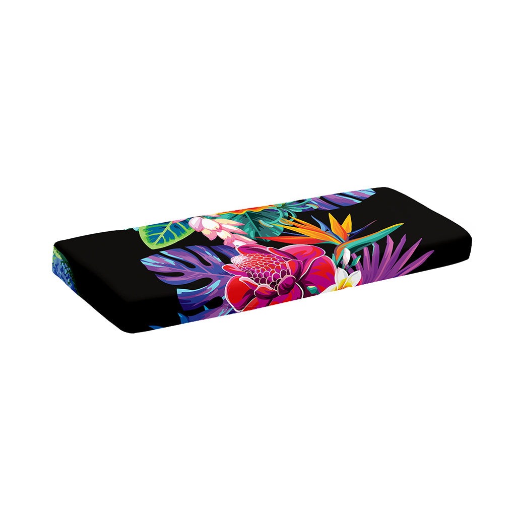 Tropical Hummingbird Print Piano Keyboard Cover