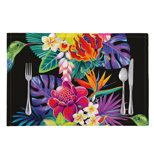 Tropical Hummingbird Print Placemat