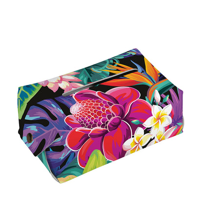 Tropical Hummingbird Print Rectangle Tissue Box Cover