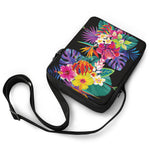 Tropical Hummingbird Print Rectangular Crossbody Bag
