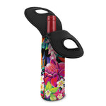 Tropical Hummingbird Print Single Neoprene Wine Tote