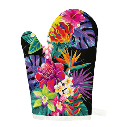 Tropical Hummingbird Print Single Oven Mitt
