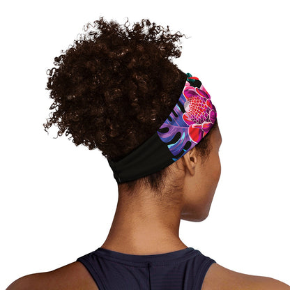 Tropical Hummingbird Print Sports Headband