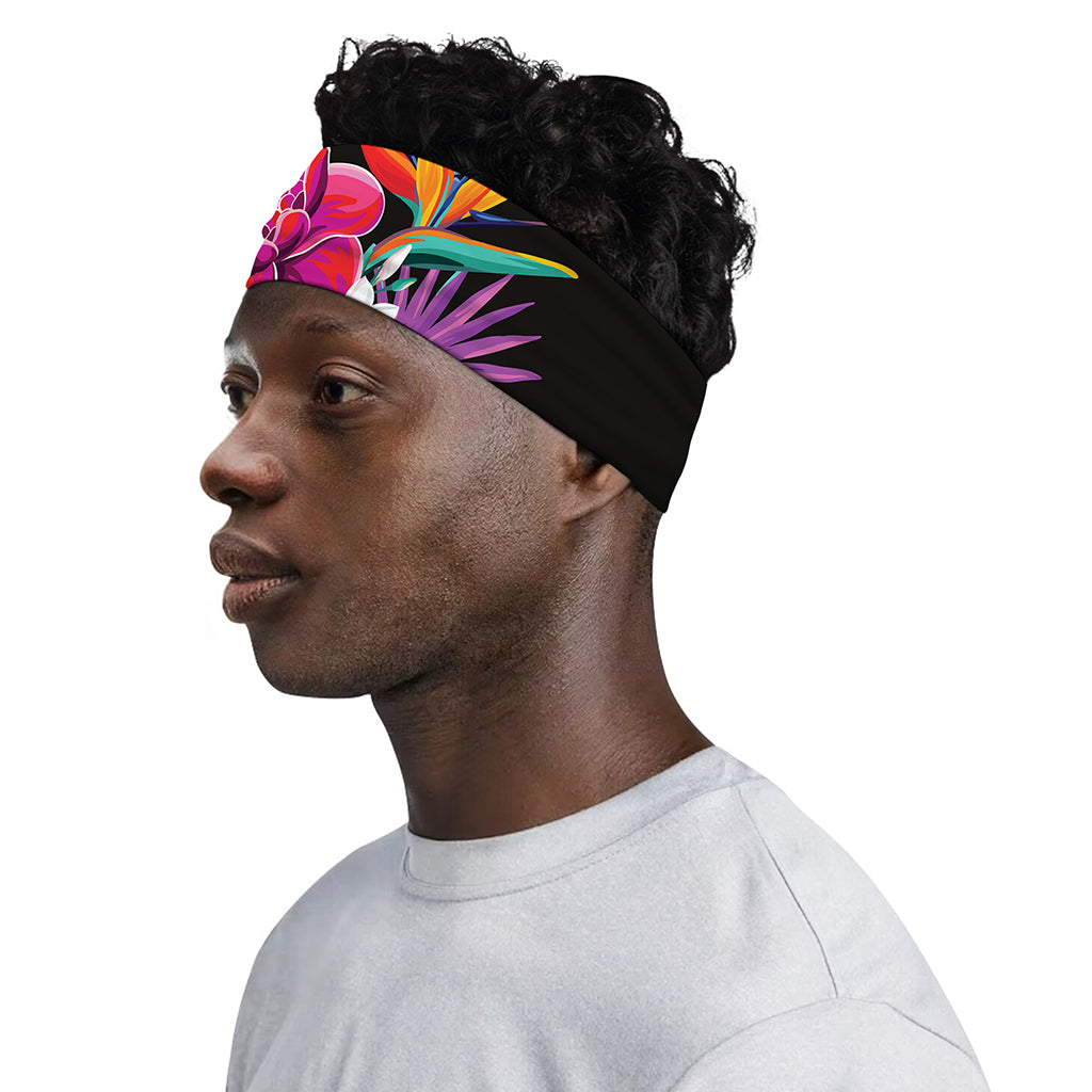 Tropical Hummingbird Print Sports Headband
