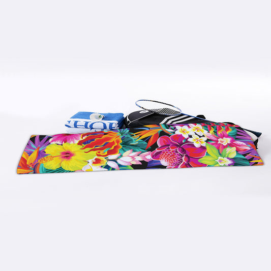 Tropical Hummingbird Print Sports Towel