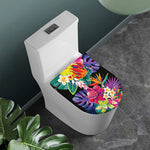 Tropical Hummingbird Print Toilet Lid Cover