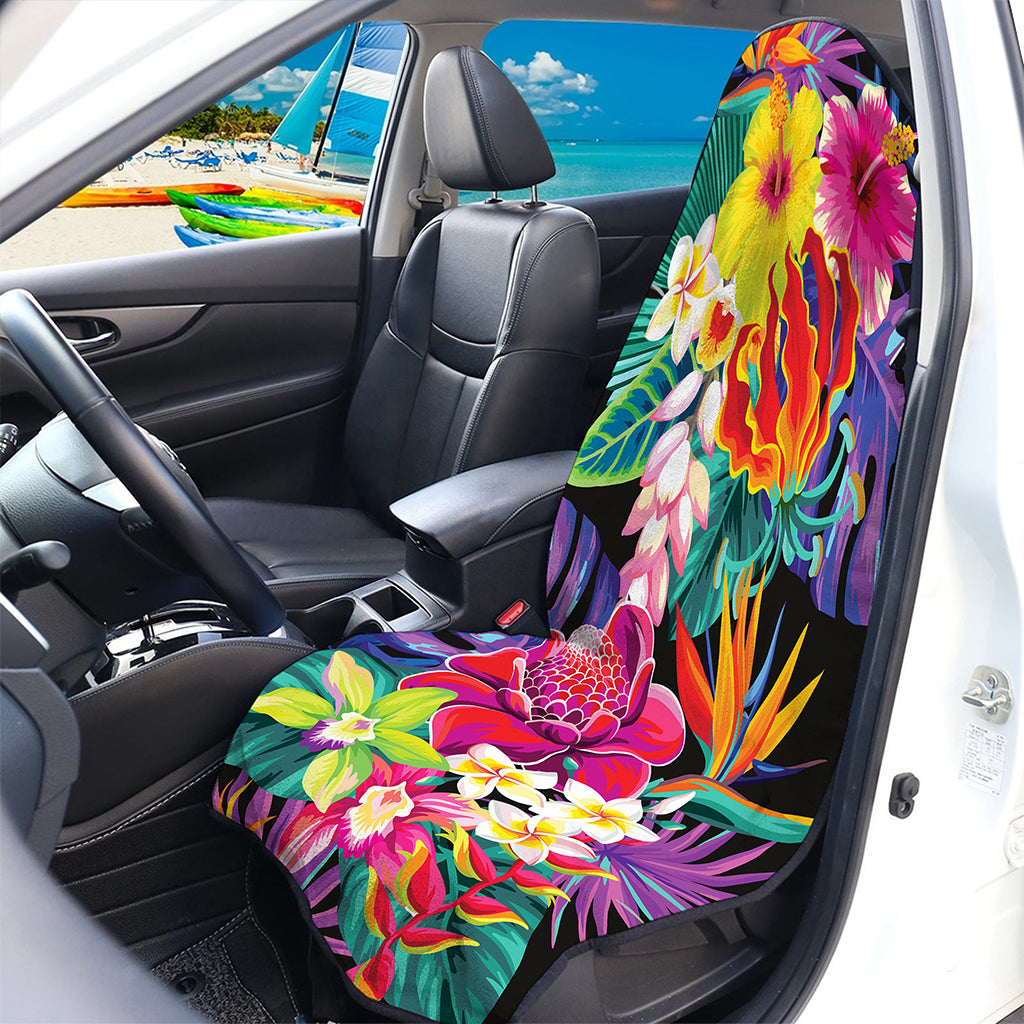 Tropical Hummingbird Print Waterproof Car Seat Cover
