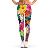 Tropical Hummingbird Print Women's Leggings