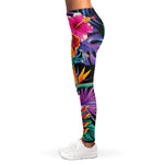 Tropical Hummingbird Print Women's Leggings