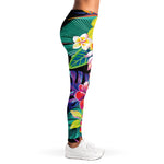 Tropical Hummingbird Print Women's Leggings
