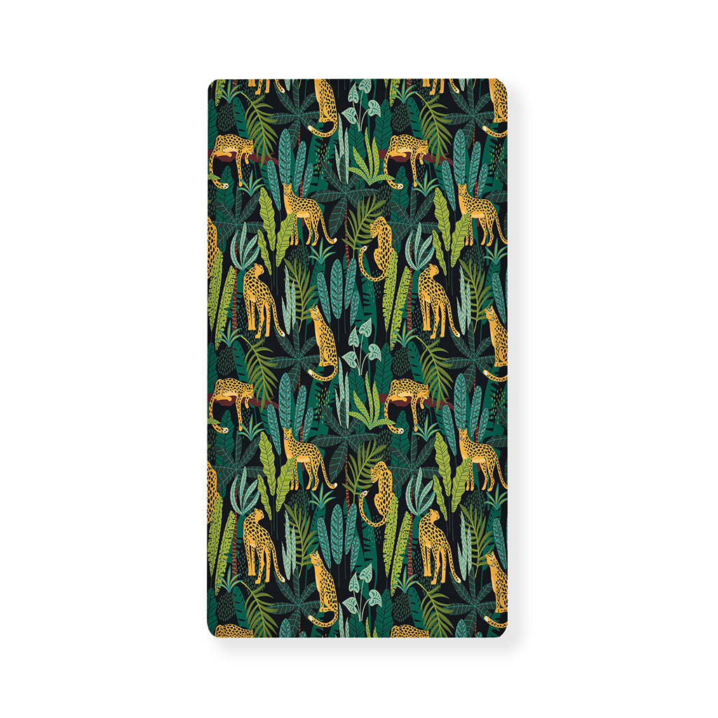 Tropical Jaguar Pattern Print Baby Crib Sheet