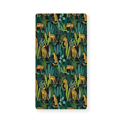 Tropical Jaguar Pattern Print Baby Crib Sheet