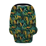 Tropical Jaguar Pattern Print Baby Seat Cover