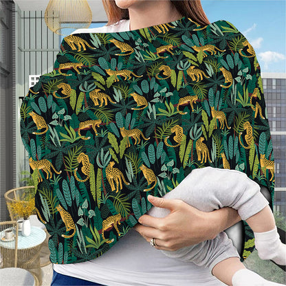 Tropical Jaguar Pattern Print Baby Seat Cover