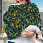 Tropical Jaguar Pattern Print Baby Seat Cover