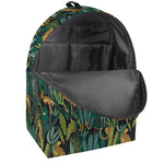 Tropical Jaguar Pattern Print Backpack