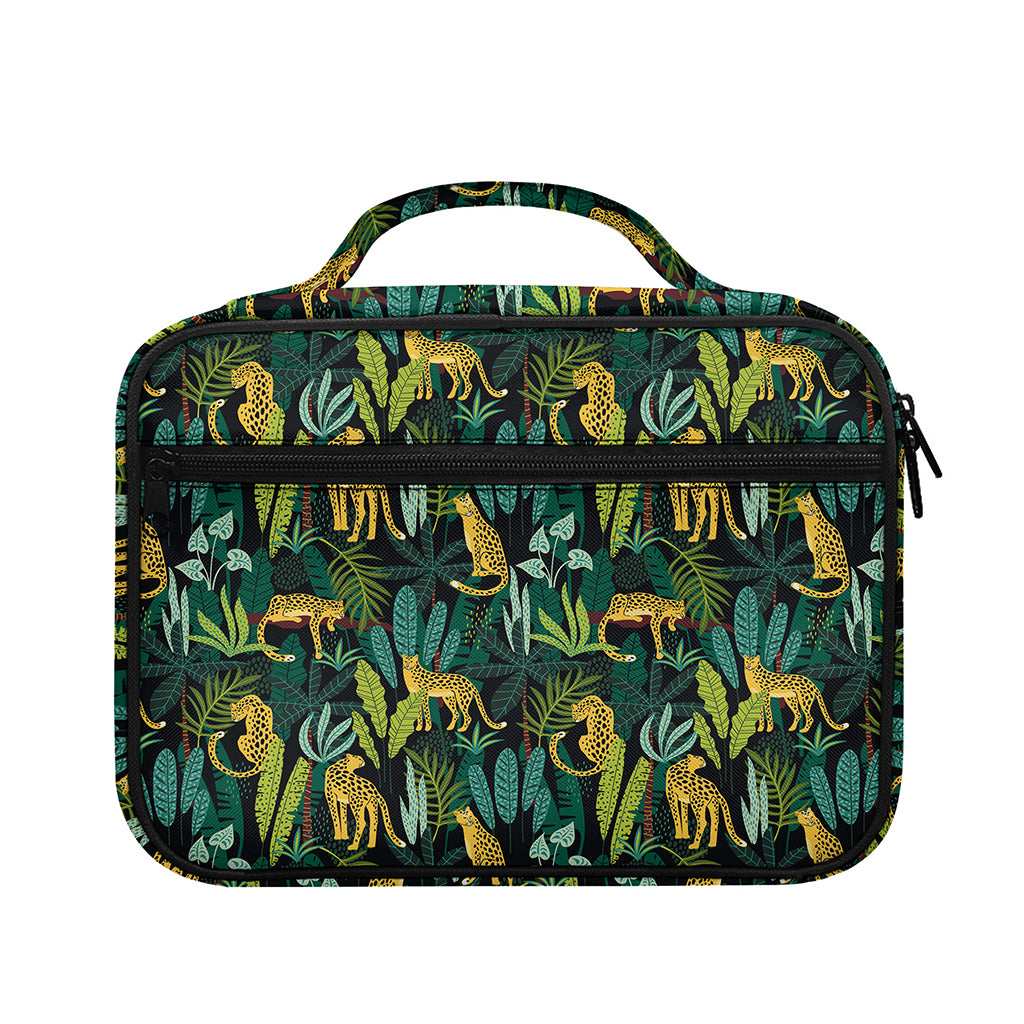 Tropical Jaguar Pattern Print Briefcase Bible Bag