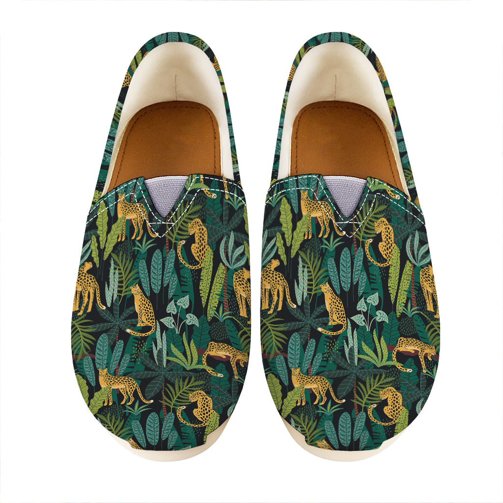 Tropical Jaguar Pattern Print Casual Shoes