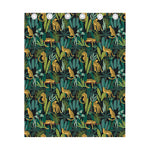 Tropical Jaguar Pattern Print Curtain