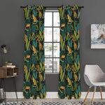 Tropical Jaguar Pattern Print Curtain