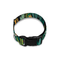Tropical Jaguar Pattern Print Dog Collar