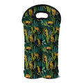 Tropical Jaguar Pattern Print Double Neoprene Wine Tote
