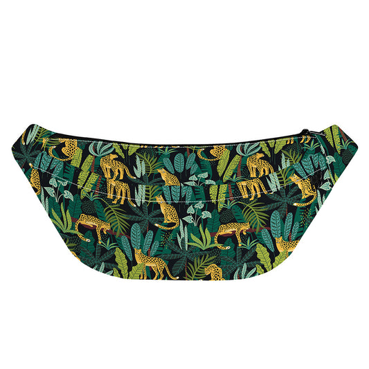 Tropical Jaguar Pattern Print Fanny Pack