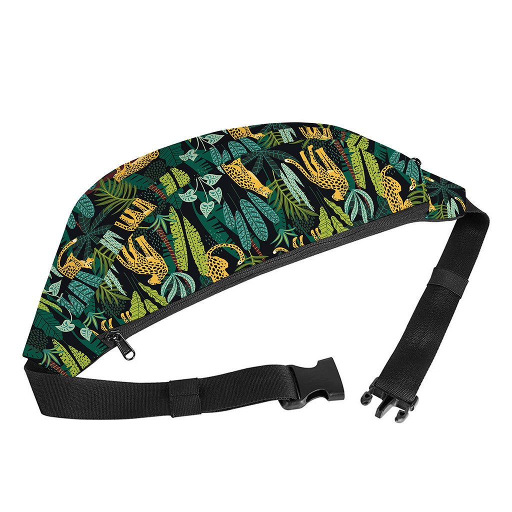Tropical Jaguar Pattern Print Fanny Pack