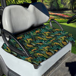 Tropical Jaguar Pattern Print Golf Cart Seat Cover