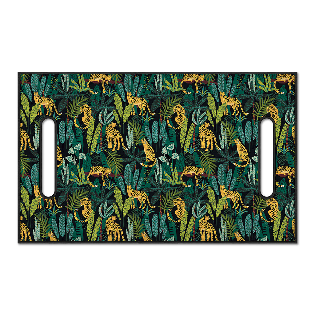 Tropical Jaguar Pattern Print Golf Cart Seat Cover