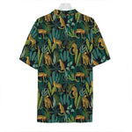 Tropical Jaguar Pattern Print Hawaiian Shirt