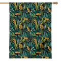 Tropical Jaguar Pattern Print House Flag