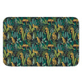 Tropical Jaguar Pattern Print Indoor Door Mat