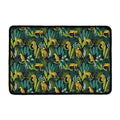 Tropical Jaguar Pattern Print Kitchen Mat