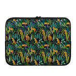 Tropical Jaguar Pattern Print Laptop Sleeve