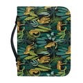 Tropical Jaguar Pattern Print Leather Bible Cover
