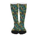 Tropical Jaguar Pattern Print Long Socks
