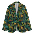 Tropical Jaguar Pattern Print Men's Blazer