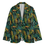 Tropical Jaguar Pattern Print Men's Blazer