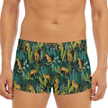 Tropical Jaguar Pattern Print Men's Short Boxer Briefs